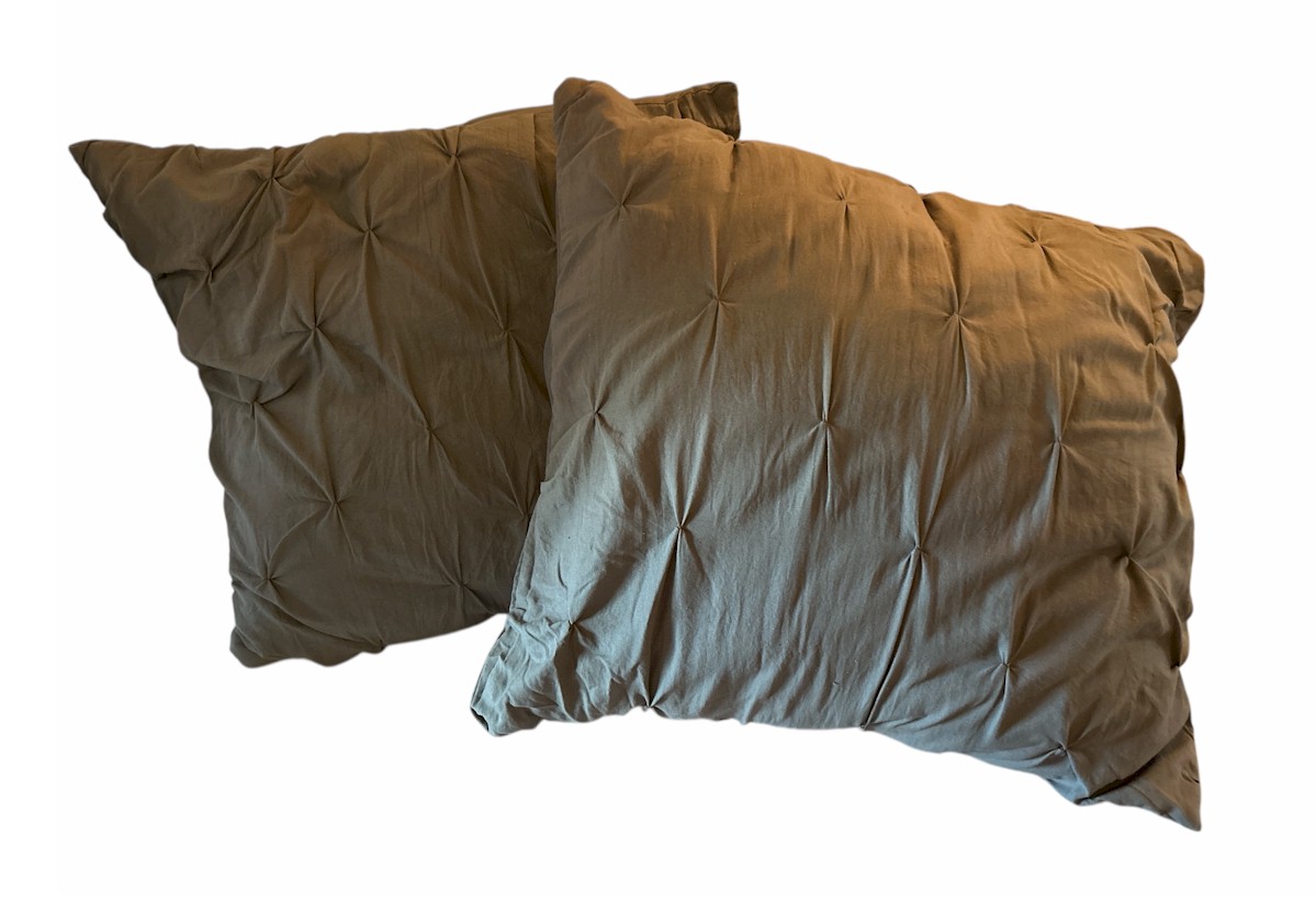 Decorative Throw Pillows - Tufted Set of 2