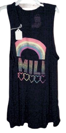 Girls tank - with rainbow & “Wild” print