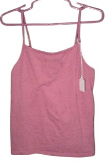 Girls tank - solid pink spaghetti strap