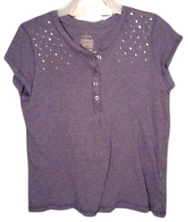 Girls polo tee - with decorative studs