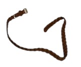 Braided brown belt
