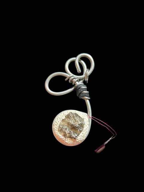 Silver Necklace Pendant with Stone