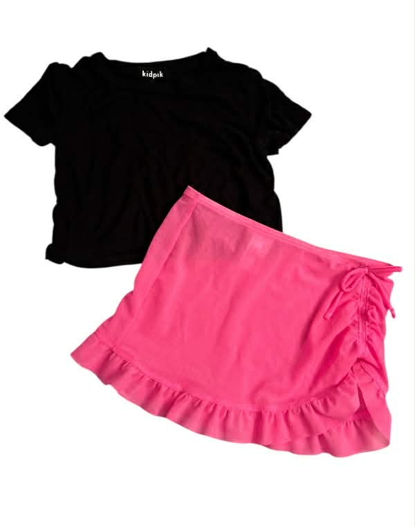 Girls Ballet Outfit Skirt & Top Set 