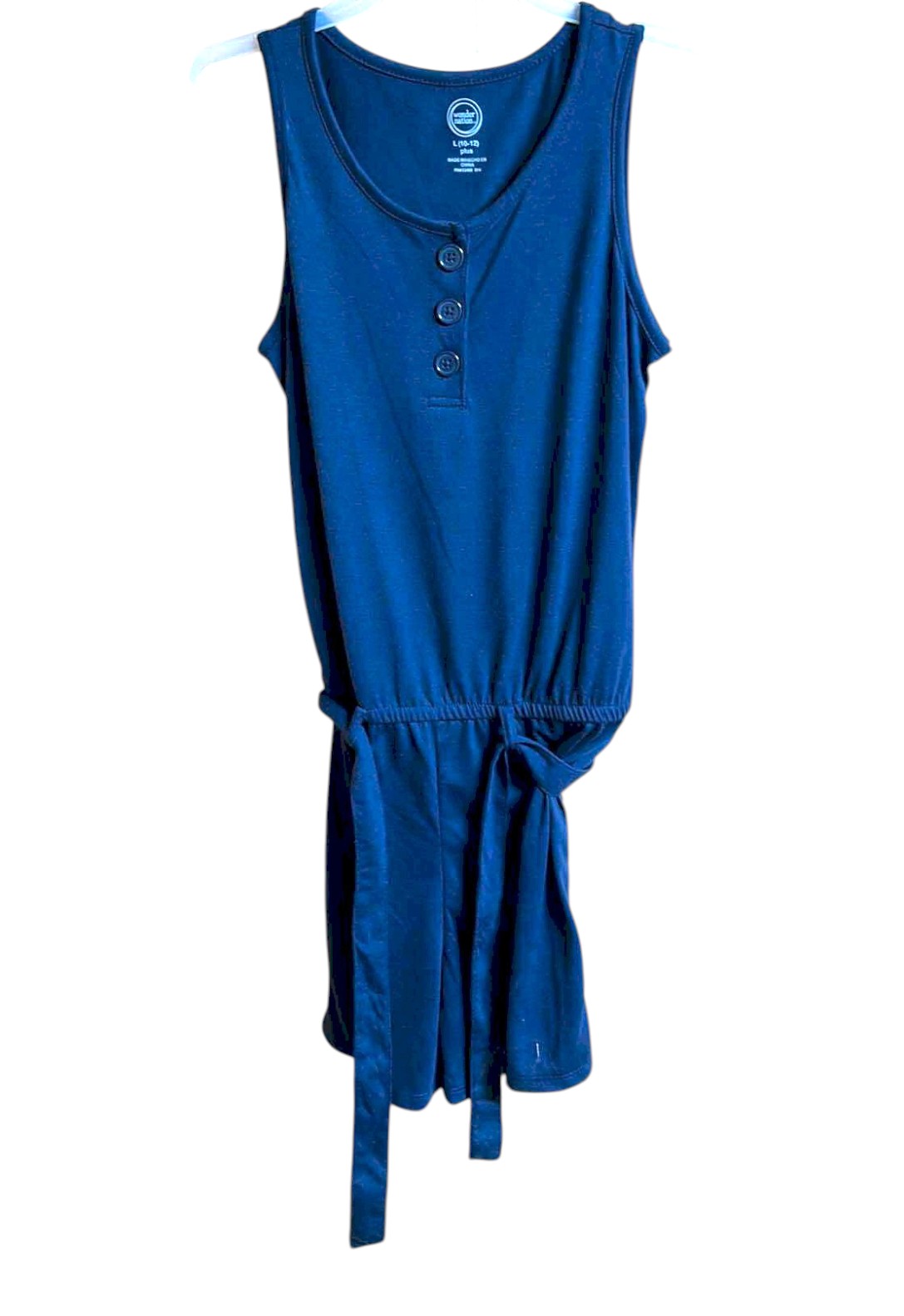 Girl's Blue Sleeveless Romper Jumper NEW