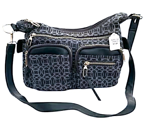 Women's Patterned Crossbody Purse Multi Pocket 11x7.5