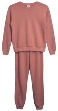 Girl's Pink Joggers Sweatsuit Sweat Pants and Sweat Shirt