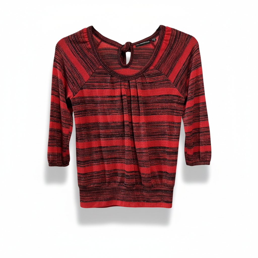 Girls half sleeve blouse with bow in the back