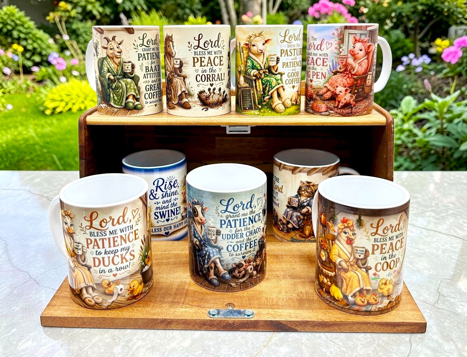  Cute Goat Coffee Mug 15oz Funny Christian Faith Gift Barnyard Brewers