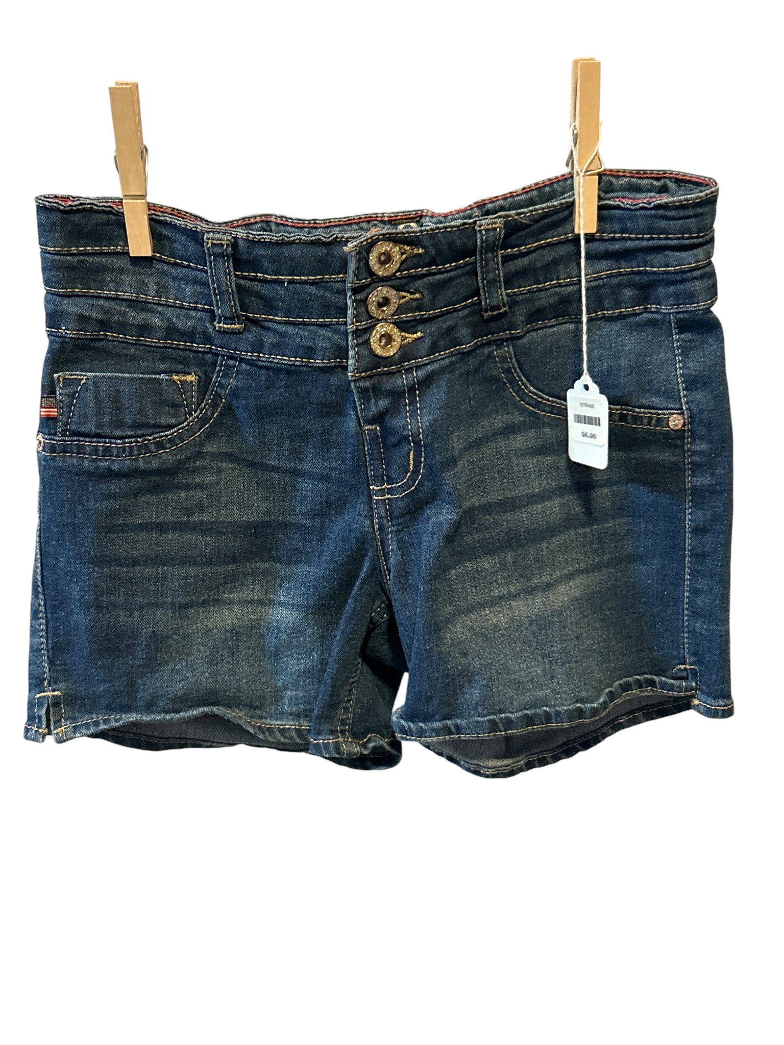 Vigoss Girls denim shorts - triple button