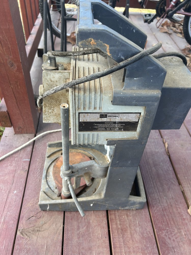 Vintage Craftsman Airless Paint Sprayer System Model 165.155450 -  Untested