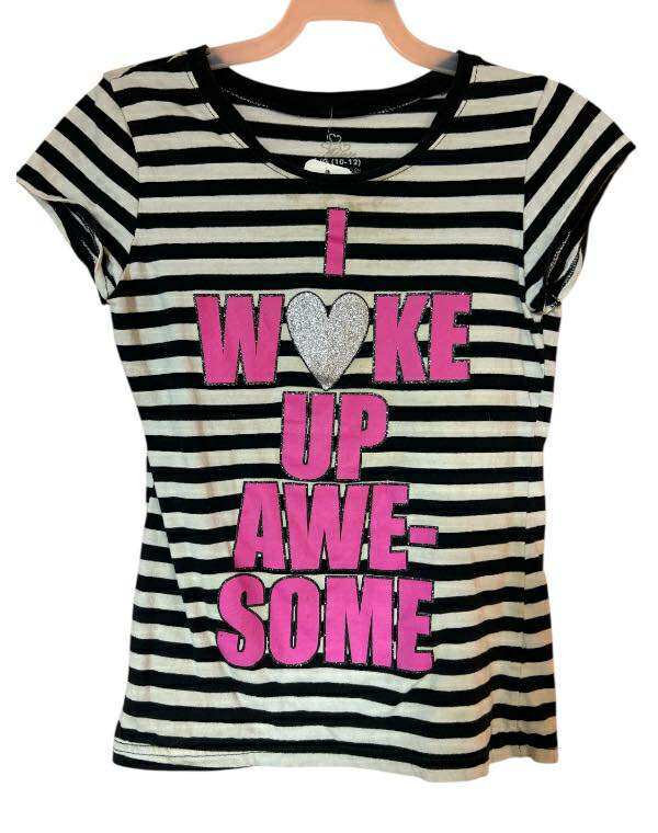 Girls tee -  "I Woke Up Awesome"