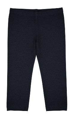 Women's leggings – black knit capri