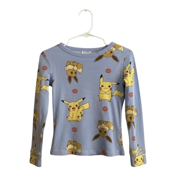 Girl or Boy Blue Pokémon Long Sleeve (Pikachu & Eevee print)