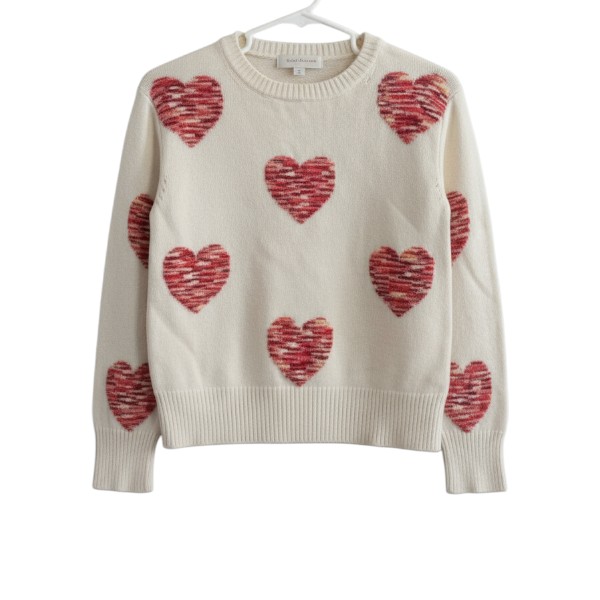 Sweater w/ Red Heart Print