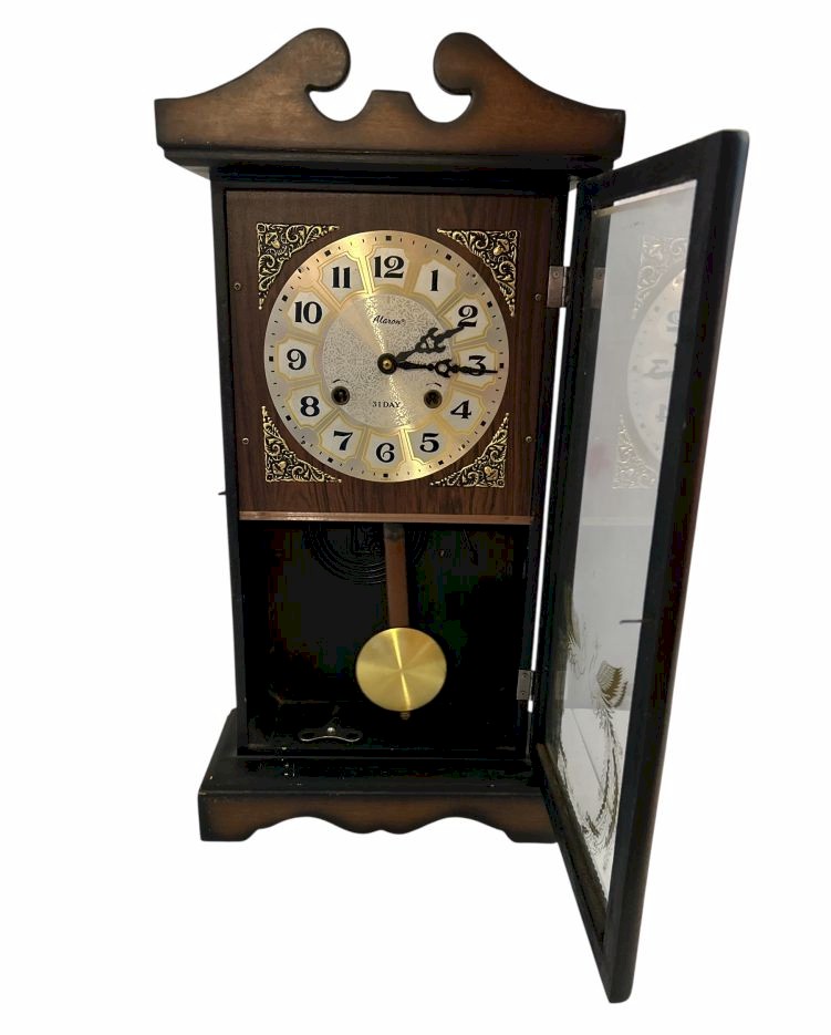 Alaron 31-Day Mechanical Wall Clock 23.5" H × 12" W × 5" D