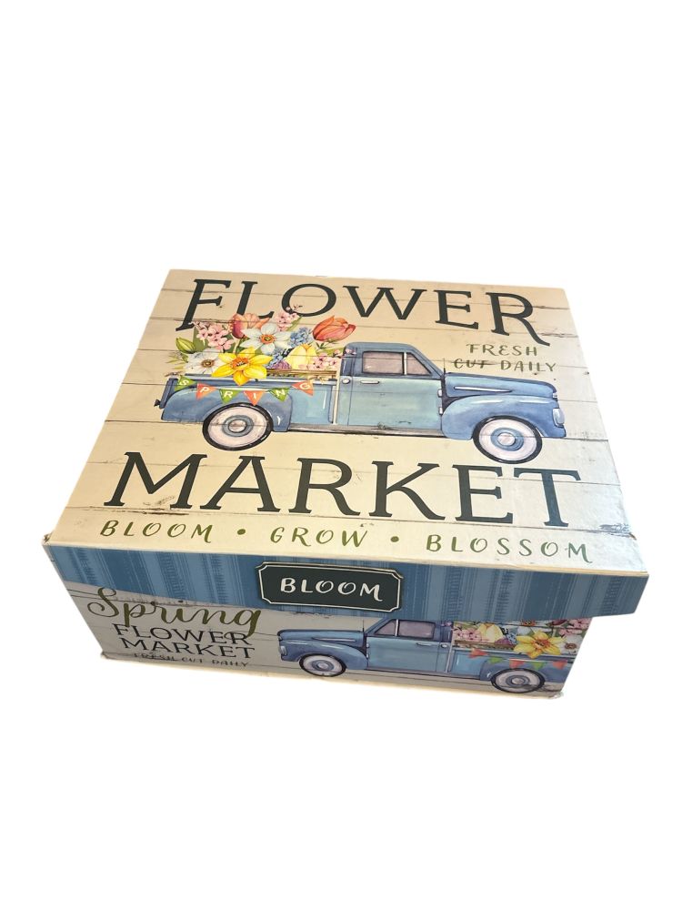 Decorative Heavy Cardboard Storage Box 7x16 inches