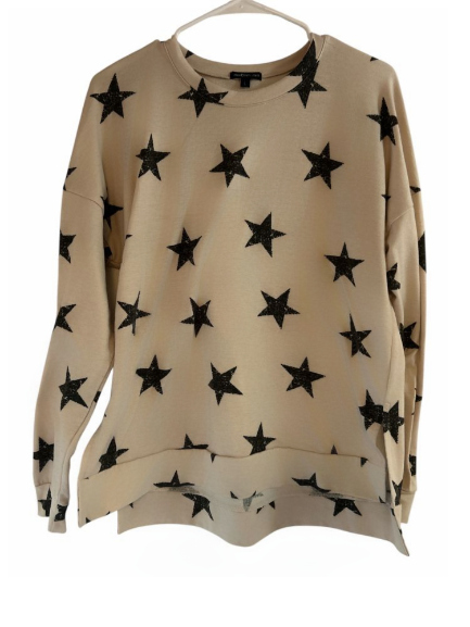 MM Women's Star Print Sweater - Size L