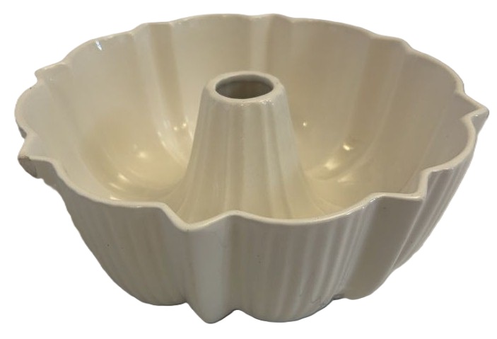 Vintage Enamel-Coated Aluminum Bundt Pan 9x4"