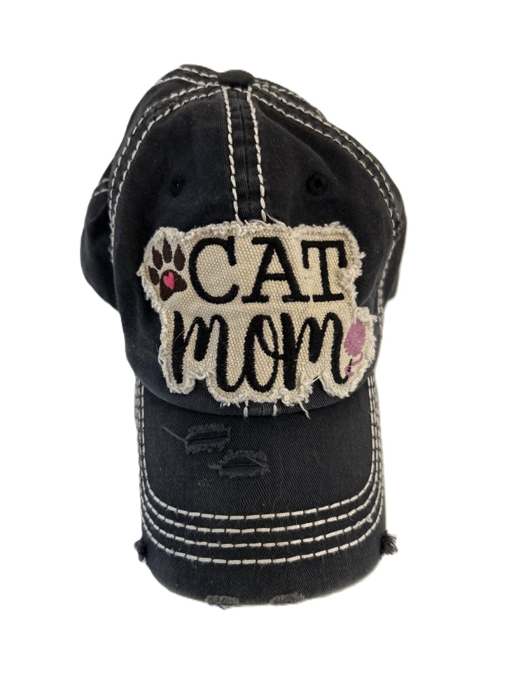 Women's Cat Mom Embroidered Cap