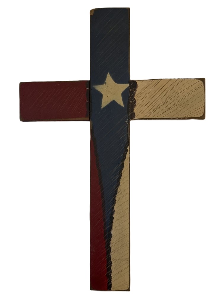 Wood Decorative Wall Cross 20x13"