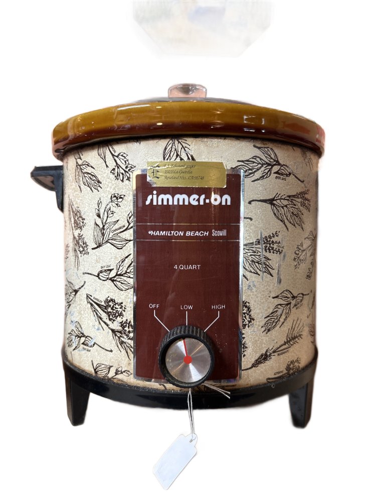 Hamilton Beach Simmer-On 4 Quart Crockpot