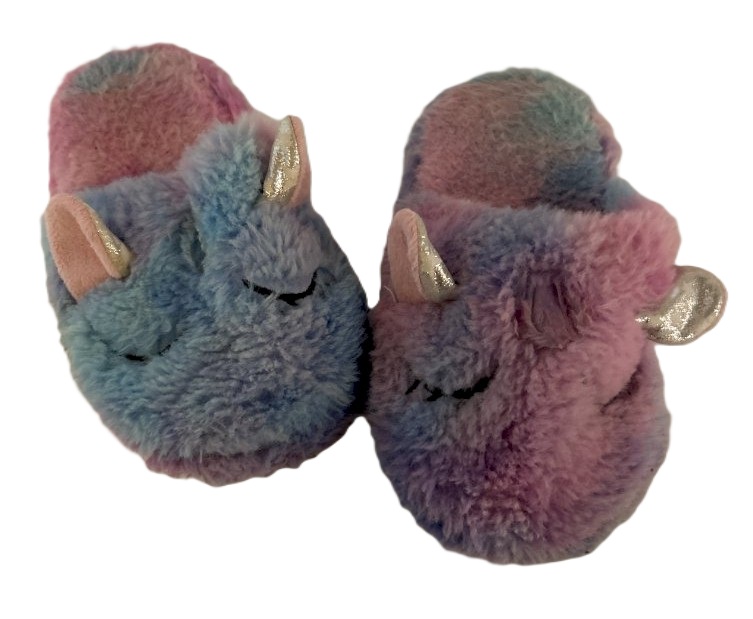Girls' Medium Plush Unicorn Slippers