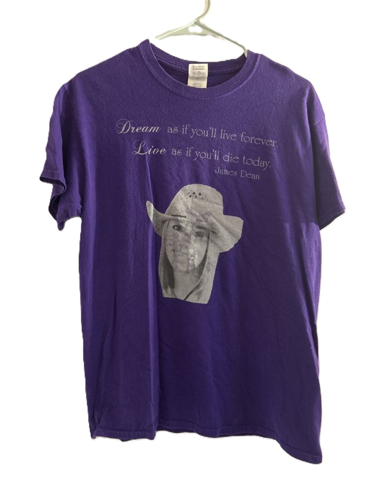 Women's Purple Graphic T-Shirt M