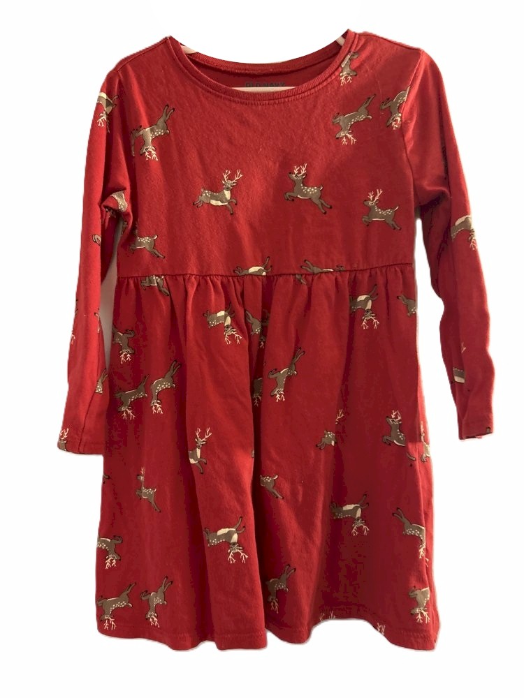 Old Navy Girls' Reindeer Dress Size 4T
