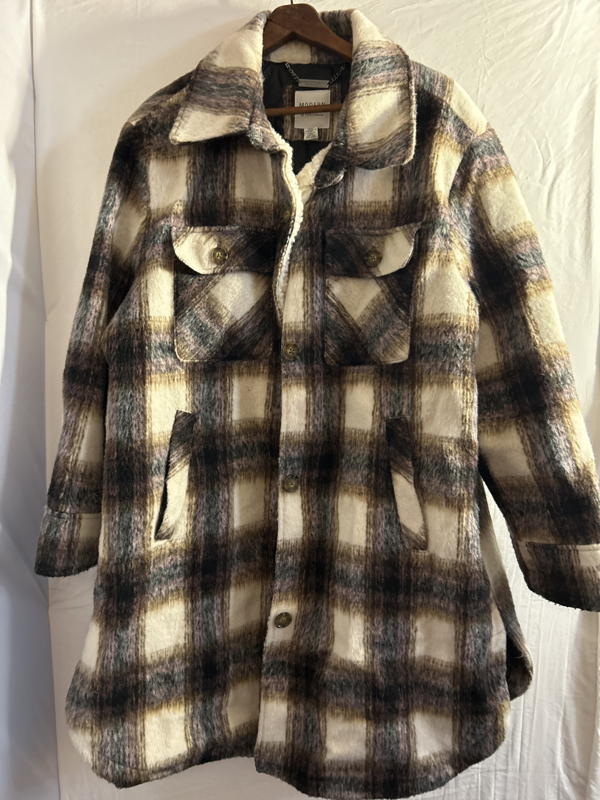 Modern Supply by Sanctuary Women's Plaid Jacket XL