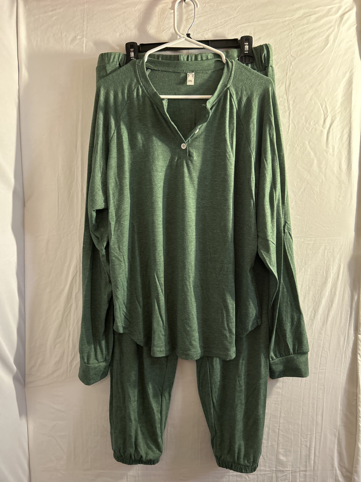 Men's 2XL Green Pajama Set