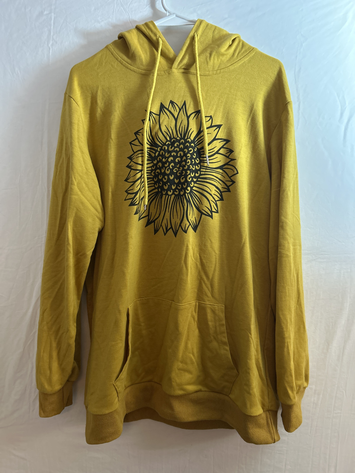 Women's L Sunflower Print Hoodie