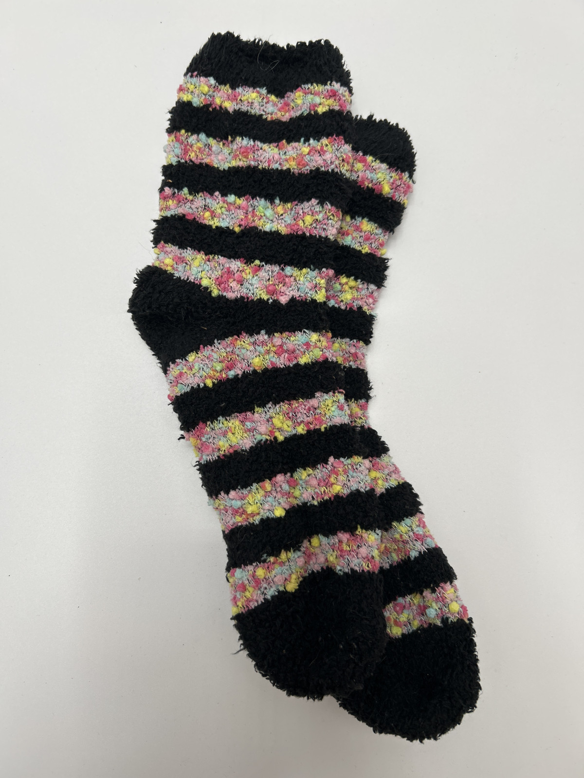 Women's Striped Fuzzy Socks