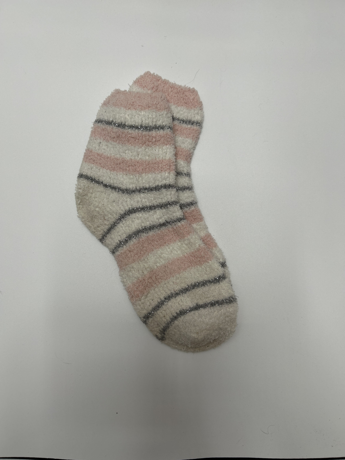 Striped Women's Fuzzy Socks