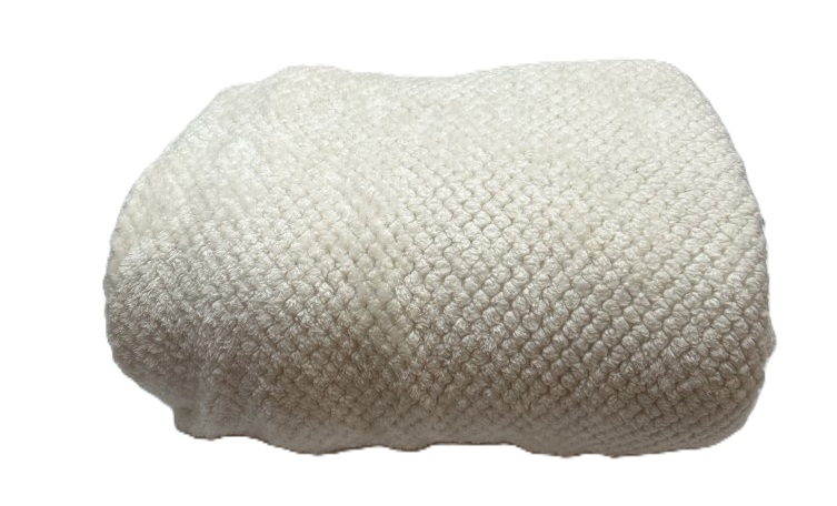 B&H Ivory Blanket 108x90"