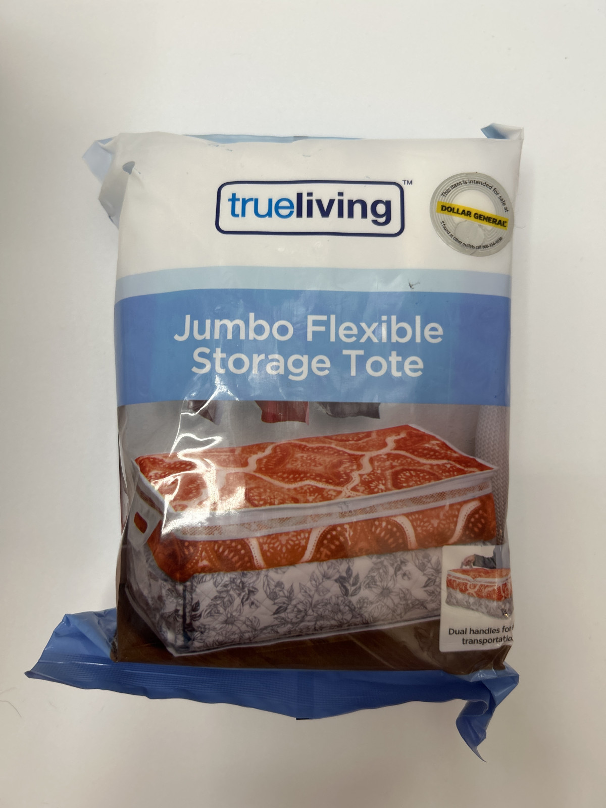 True Living Jumbo Flexible Storage Tote