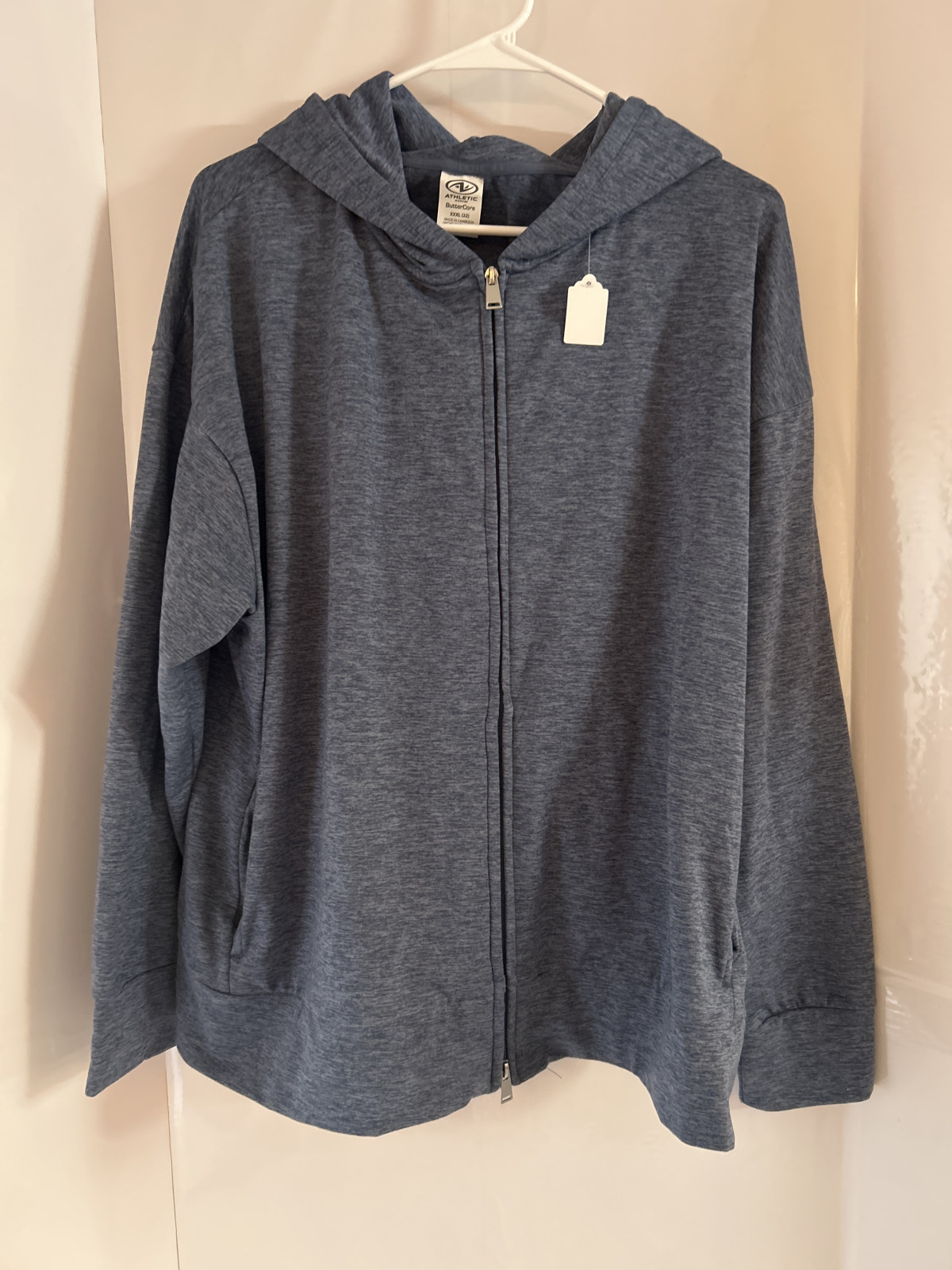 Athletic Works Butter Core Men's Zip-Up Hoodie 3XL