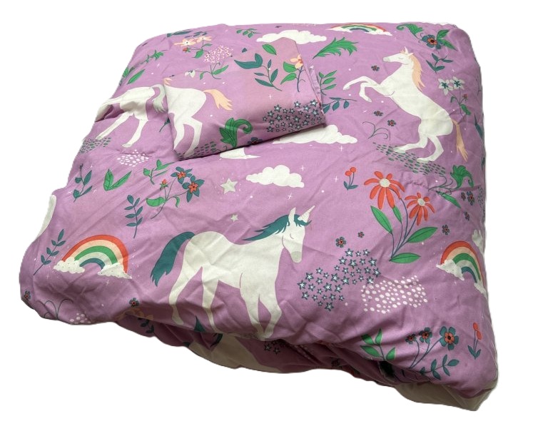 Comforter w/ Pillowcase Unicorn Set Full/Queen