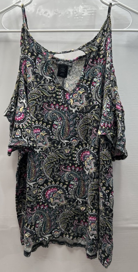 Kristin Nicole Women's L Paisley Blouse
