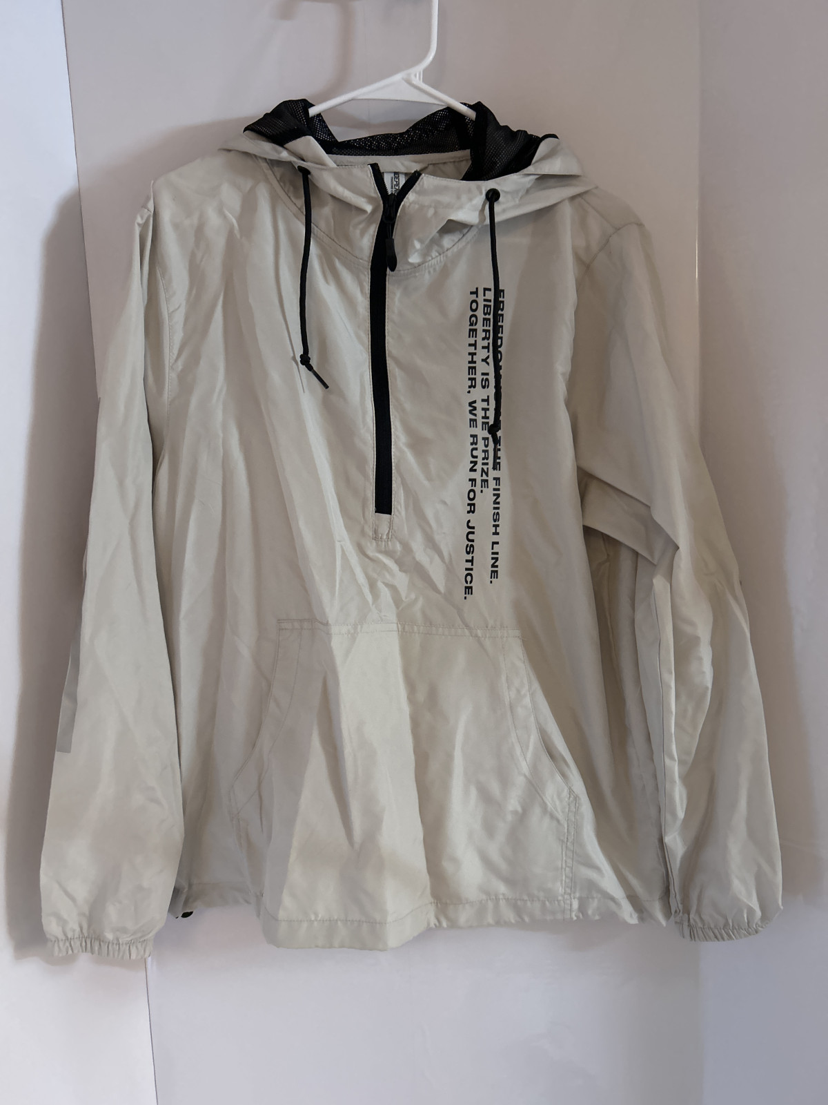 Men's Small Beige Anorak Jacket