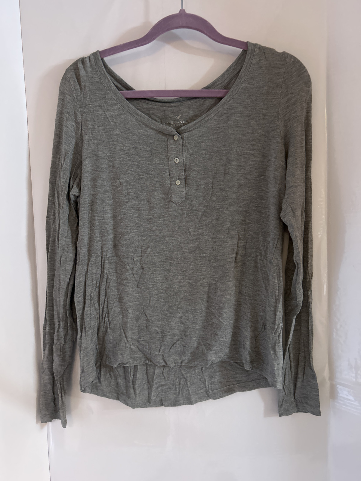 American Eagle Outfitters Women's Henley Shirt M