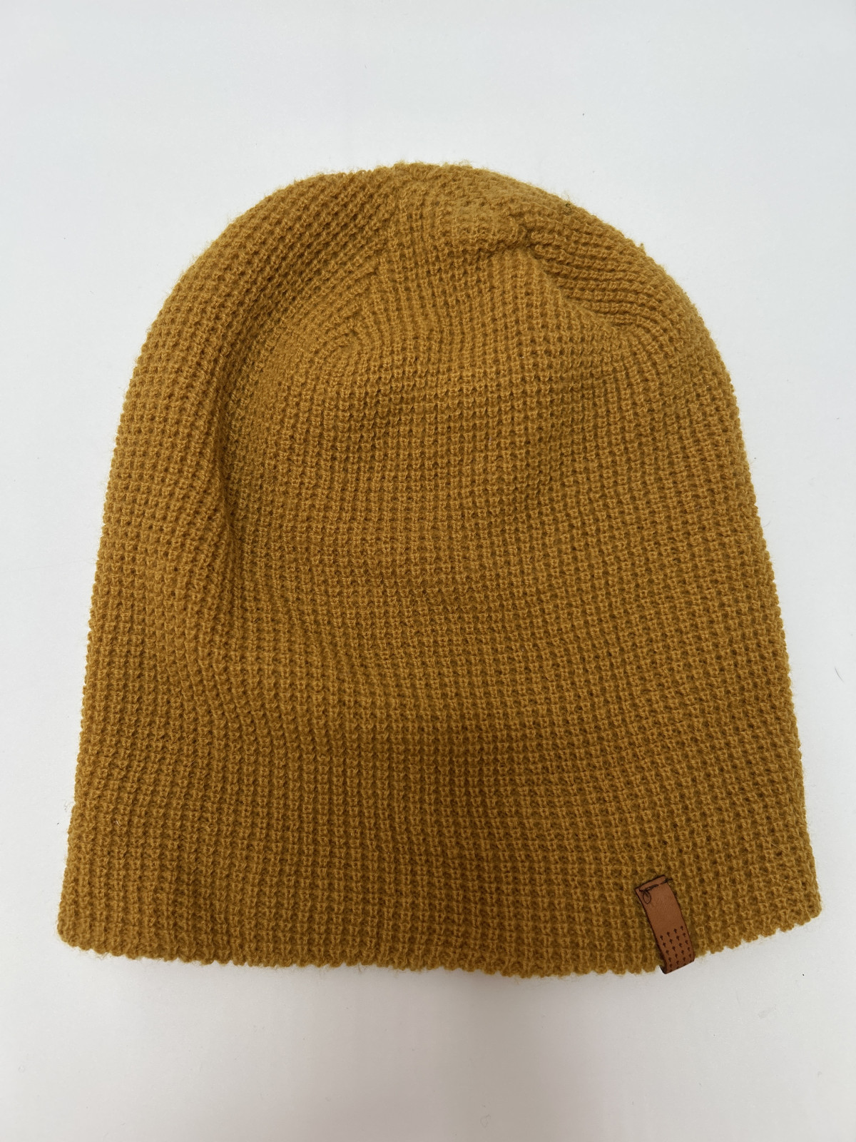 Waffle Knit Beanie in Brown
