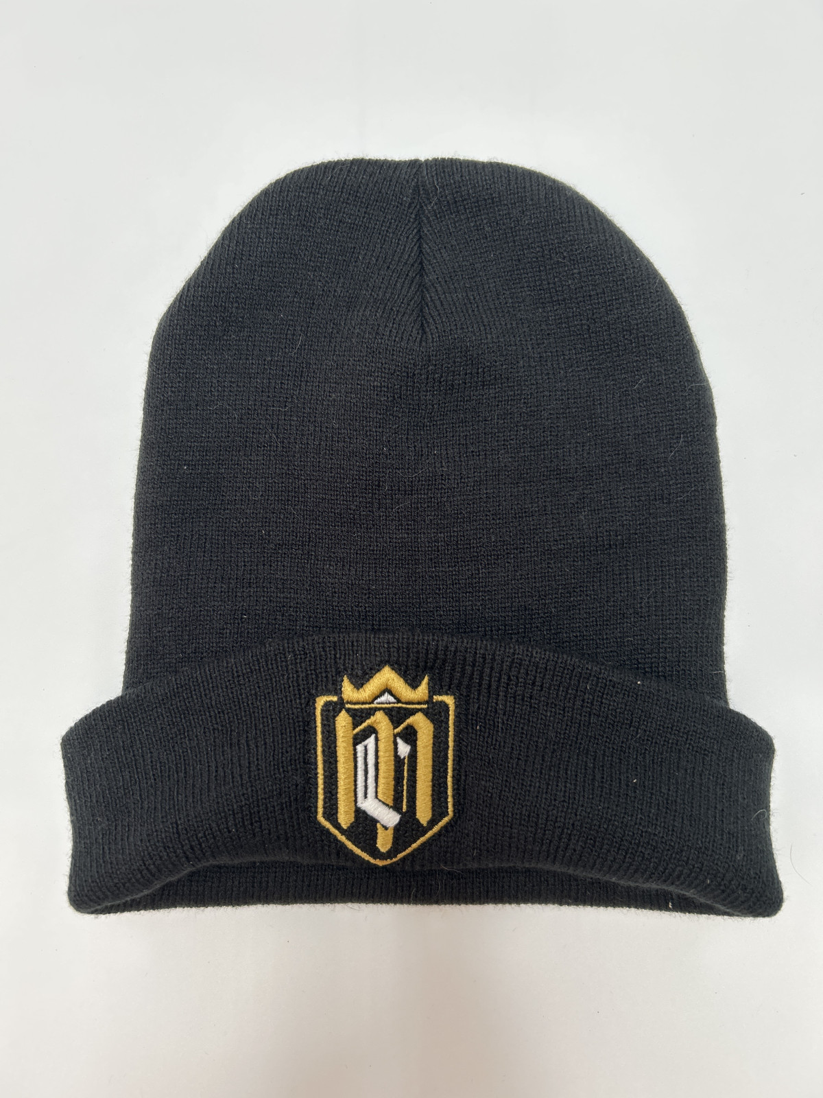 Black Beanie with Embroidered Logo