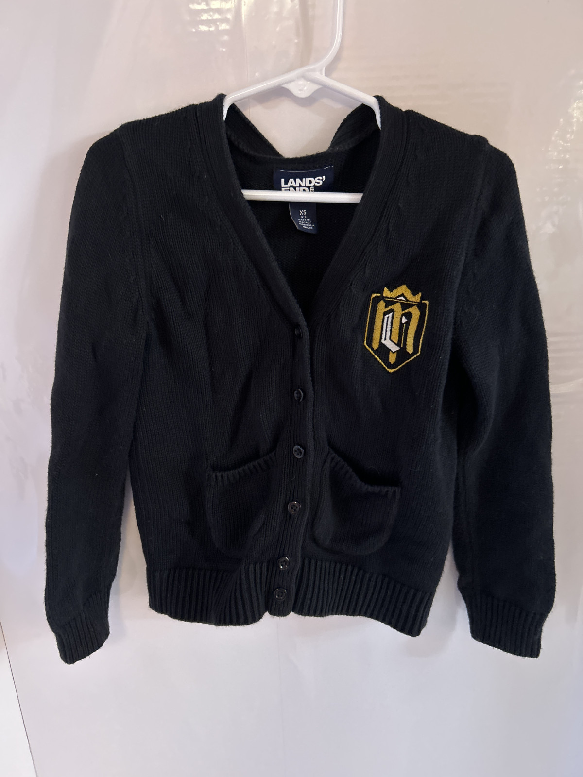 Lands' End Girls' XS Cardigan Sweater