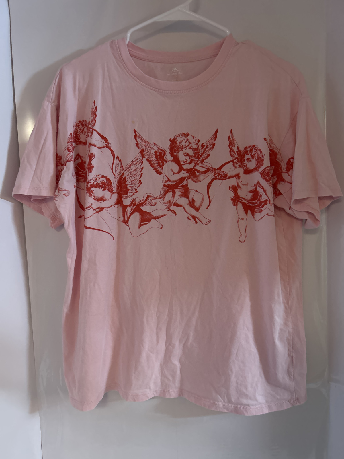 Women's S Graphic Angel Print T-Shirt