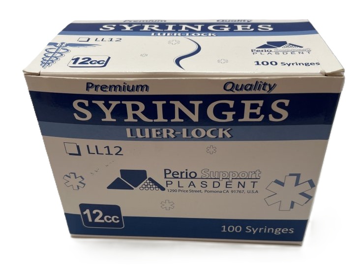 Plasdent Luer-Lock Syringes 100 Pack