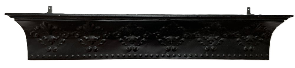 Wood and Metal Mantel Shelf