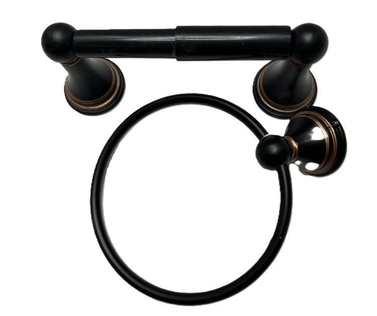 Oil-Rubbed Bronze Bathroom Hardware Set