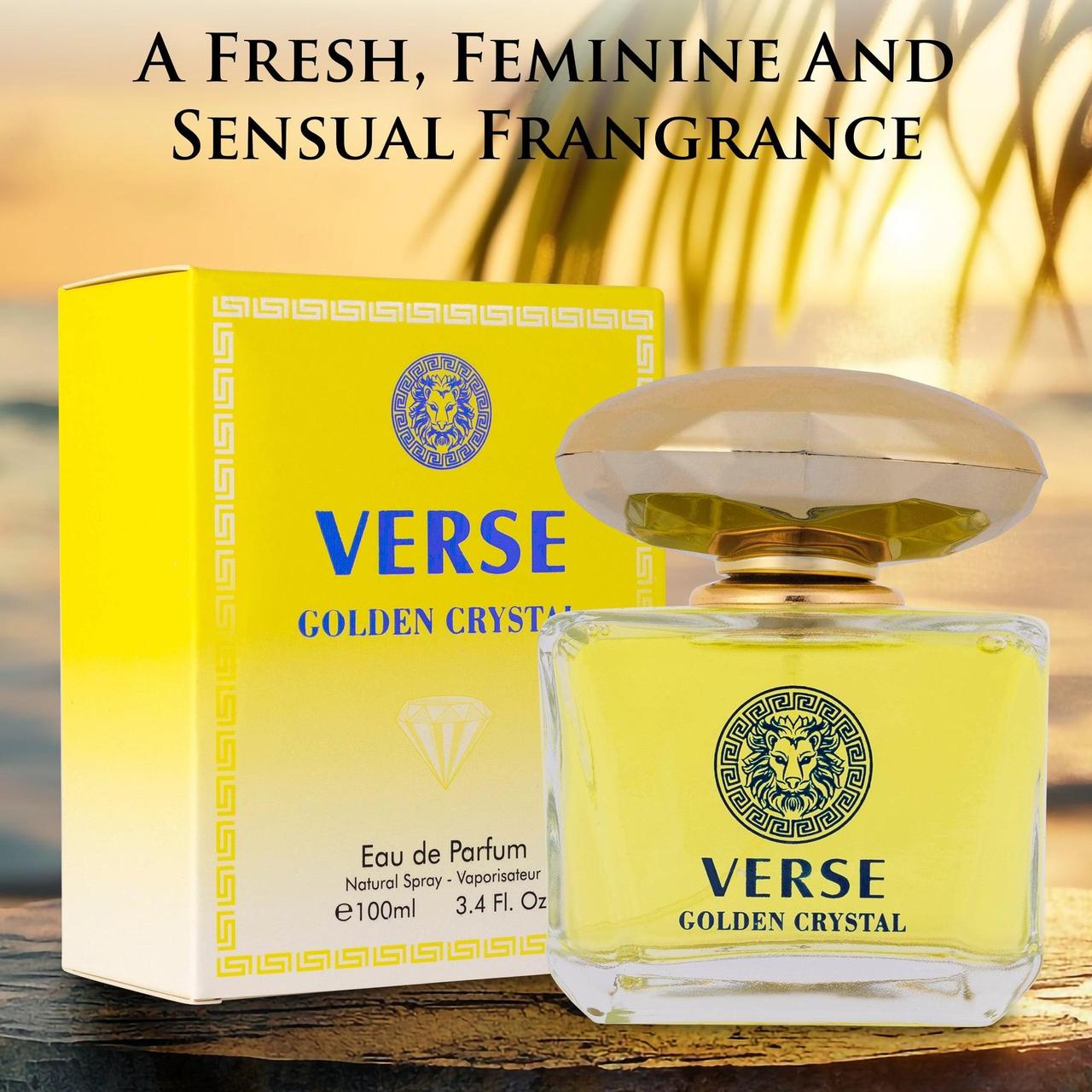 Verse Golden Crystal Eau de Parfum 100ml (Versace Yellow Diamond)