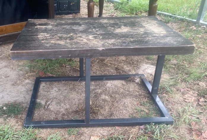 Coffee Table Rectangular Industrial Style 