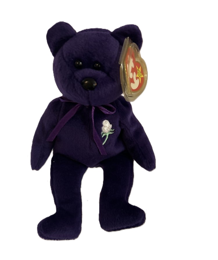 Ty Princess Diana Memorial Beanie Baby 1997 – Indonesia – PE Pellets